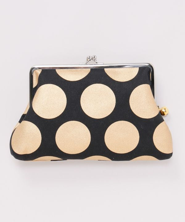 Retro Polka Dot Gamaguchi Pouch