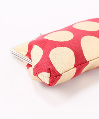 Retro Polka Dot Gamaguchi Pouch by Kaya - Ametsuchi