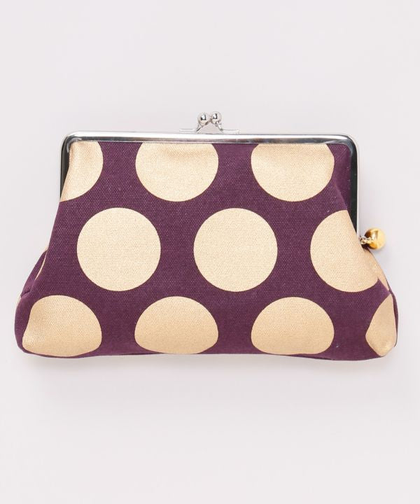 Retro Polka Dot Gamaguchi Pouch