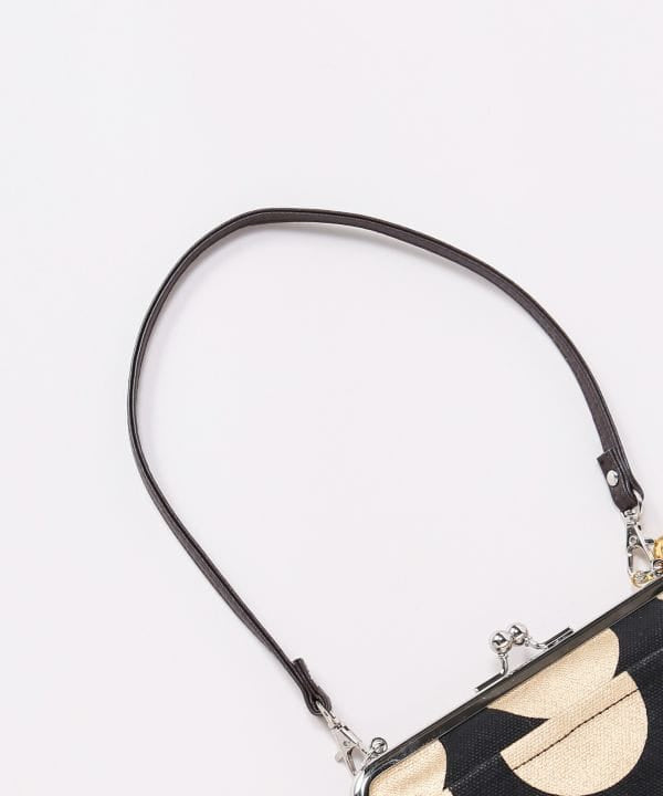 Retro Polka Dot Foil Print Gamaguchi Clasp Handbag
