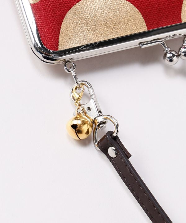 Retro Polka Dot Shoulder Gamaguchi Bag by Kaya - Ametsuchi
