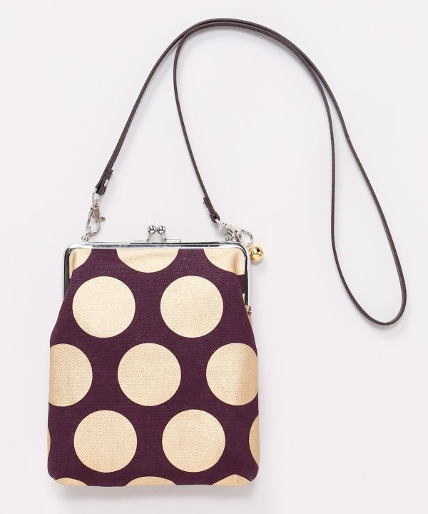 Sac bandoulière rétro à pois Gamaguchi par Kaya - Ametsuchi