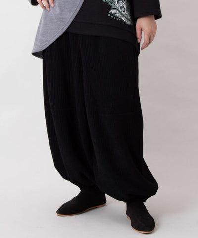 Corduroy Jersey Traveler Pants by AMINA - Ametsuchi