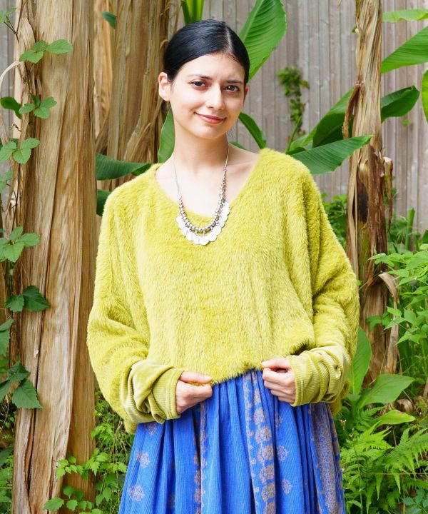 Shaggy Two Way Neck Top
