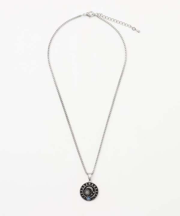 Sun Moonstone Pendant Necklace by AMINA - Ametsuchi