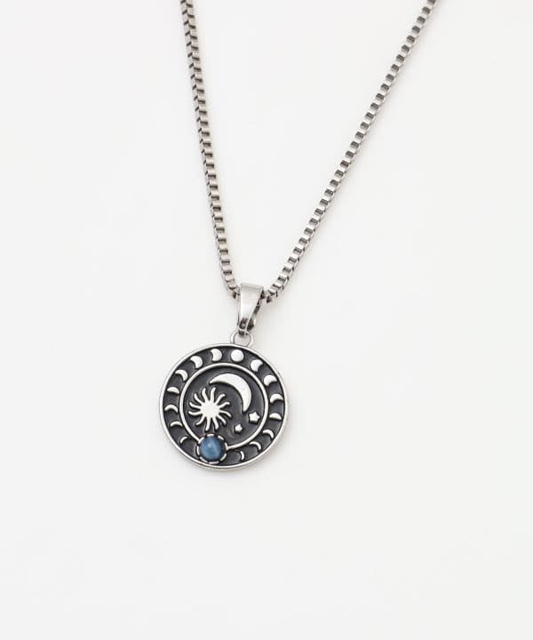 Sun Moonstone Pendant Necklace by AMINA - Ametsuchi