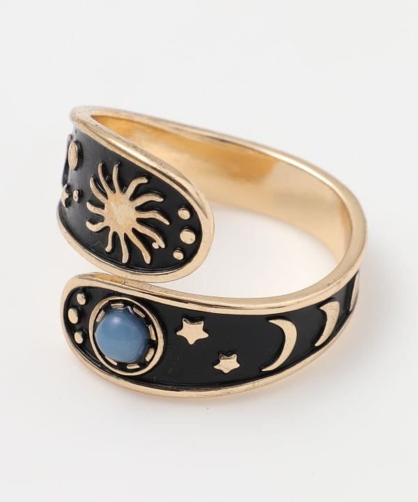 Moonstone Celestial Statement Ring by AMINA - Ametsuchi