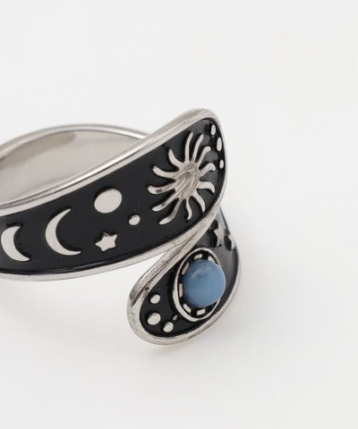 Moonstone Celestial Statement Ring by AMINA - Ametsuchi