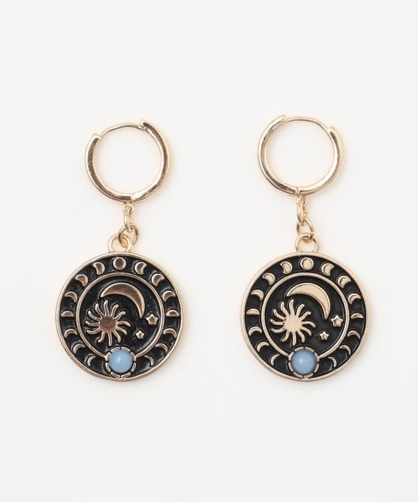 Moonstone Celestial Drop Earrings by AMINA - Ametsuchi