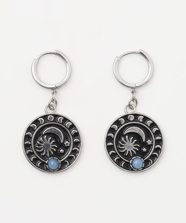 Moonstone Celestial Drop Earrings by AMINA - Ametsuchi