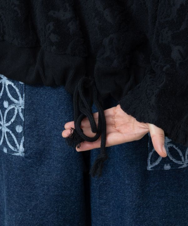 Paisley Pile Fabric Top by AMINA - Ametsuchi
