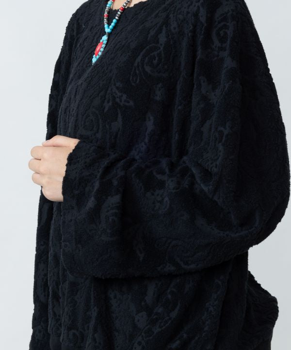 Paisley Pile Fabric Top by AMINA - Ametsuchi