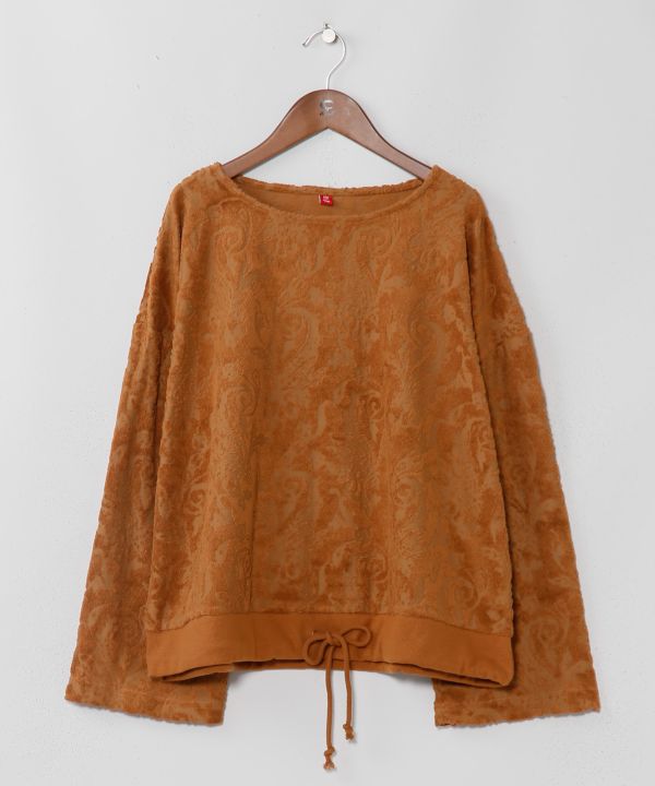 Paisley Pile Fabric Top by AMINA - Ametsuchi