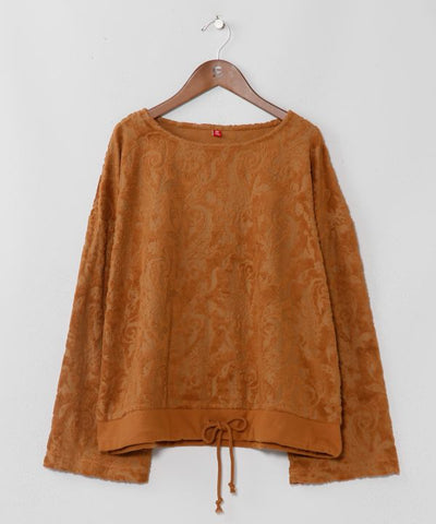 Paisley Pile Fabric Top by AMINA - Ametsuchi