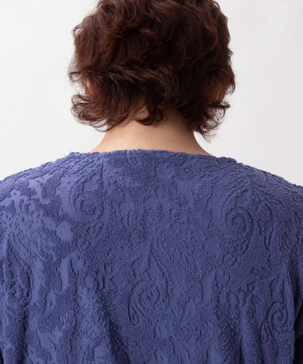 Paisley Pile Drawstring Top by AMINA - Ametsuchi