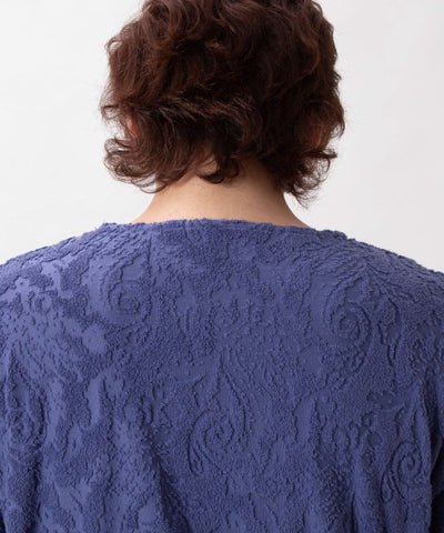Paisley Pile Drawstring Top by AMINA - Ametsuchi