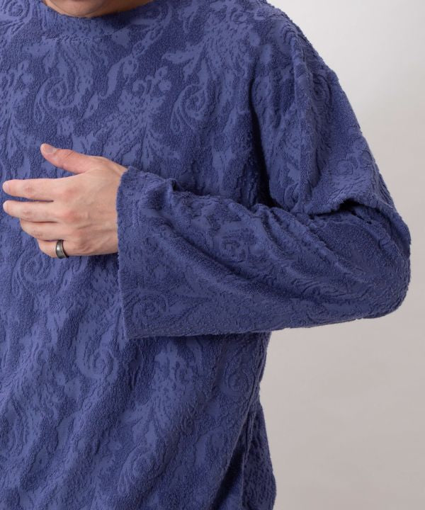 Paisley Pile Drawstring Top by AMINA - Ametsuchi