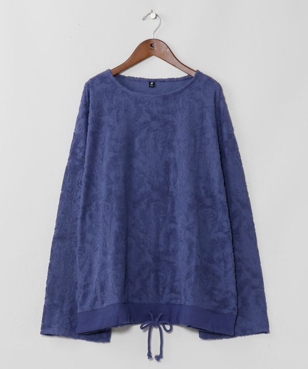 Paisley Pile Drawstring Top by AMINA - Ametsuchi