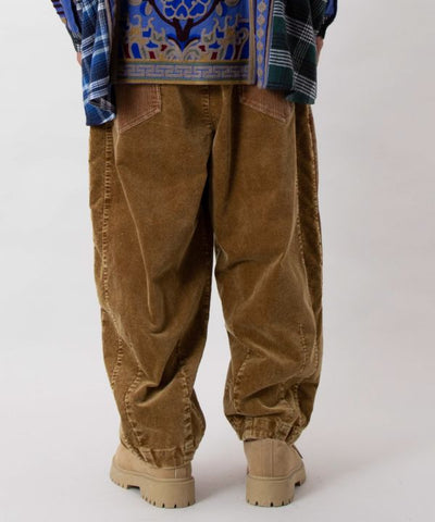Patchwork Corduroy Pants by AMINA - Ametsuchi