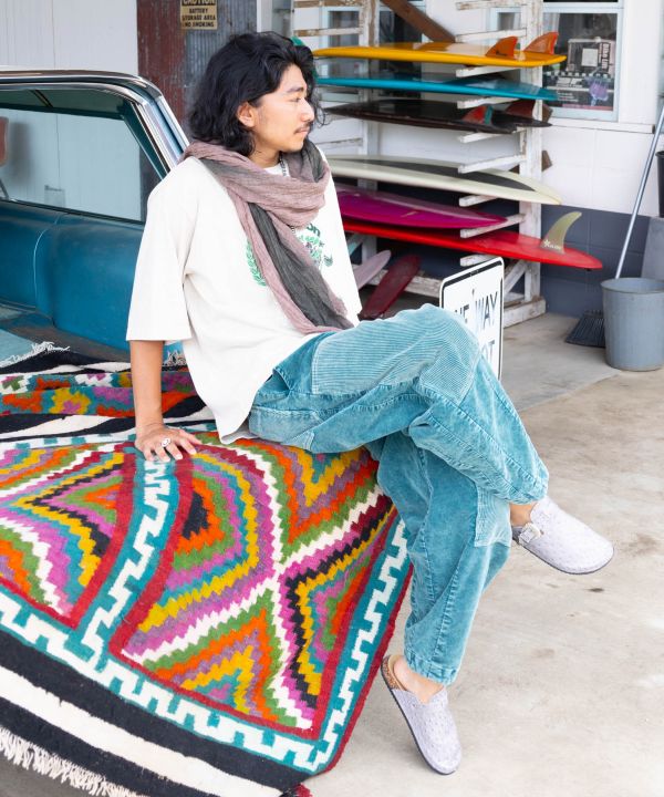 Patchwork Corduroy Pants by AMINA - Ametsuchi