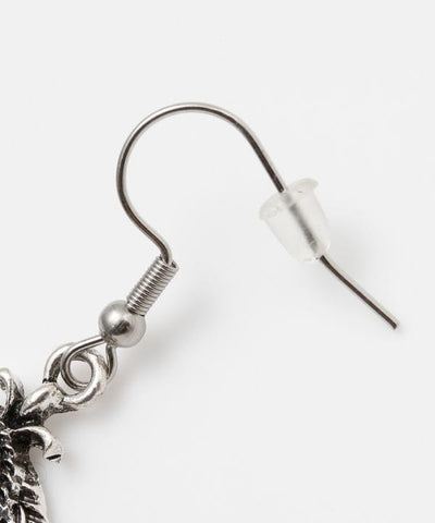 Crescent Moon Stone Earrings by AMINA - Ametsuchi