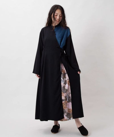 Asian Bohemian Panel Wrap Dress