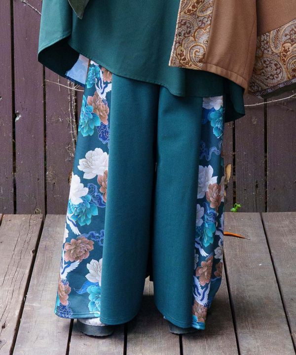 Asian Fusion Flare Pants