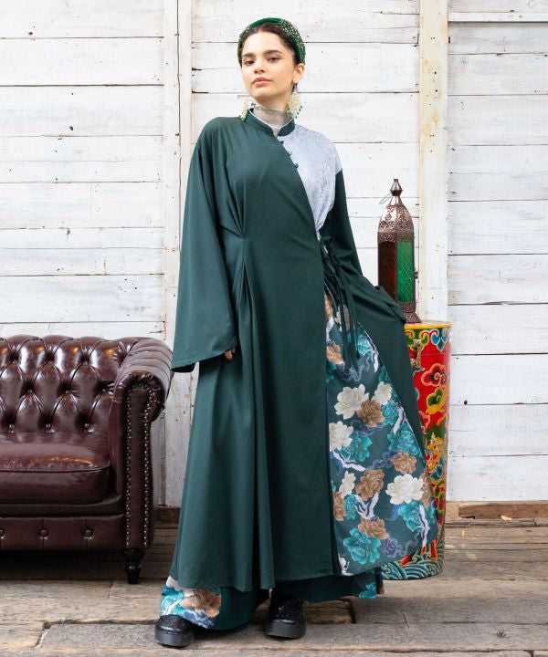 Asian Fusion Flare Pants