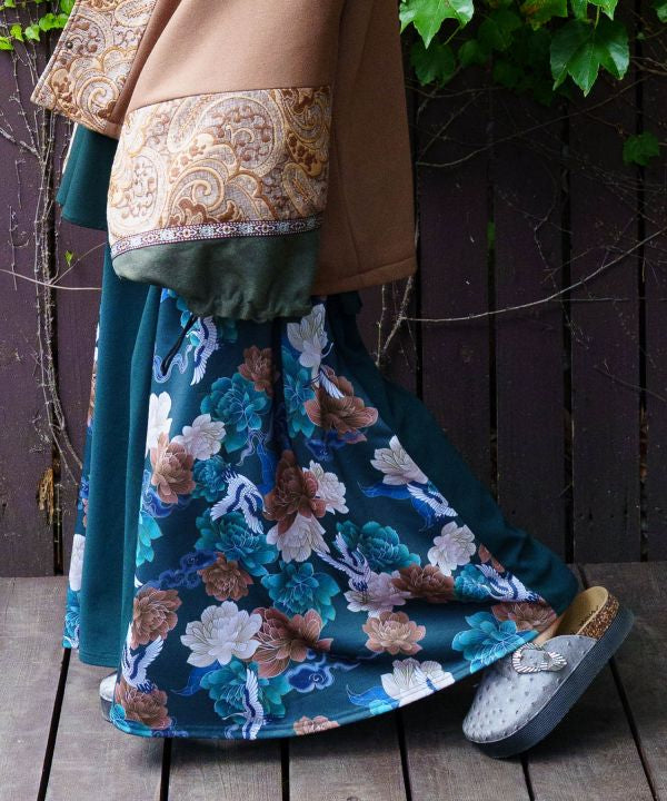 Asian Fusion Flare Pants
