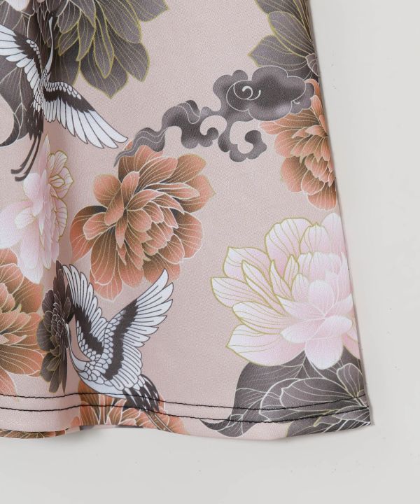 Asian Fusion Flare Pants