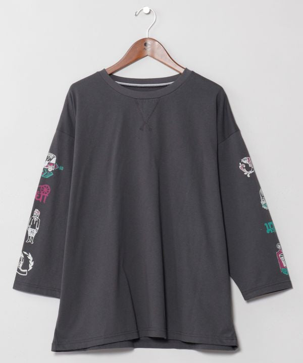 Indian Street Art Graphic Long Sleeve T-Shirt