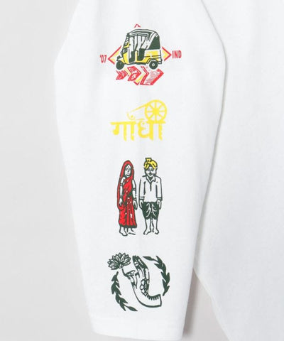 Indian Street Art Graphic Long Sleeve T-Shirt