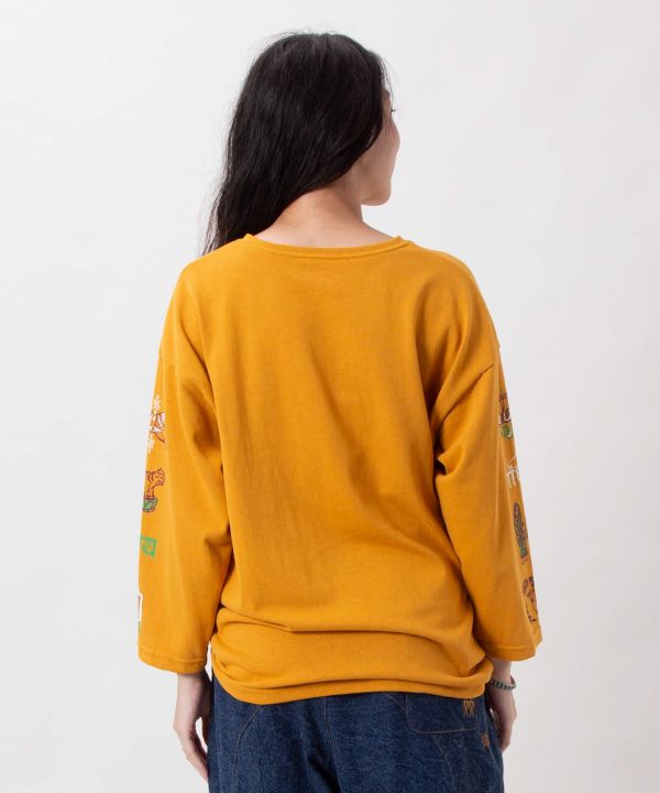 Indian Street Art Graphic Long Sleeve T-Shirt