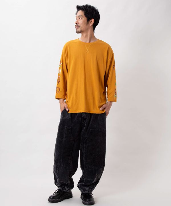 Indian Street Art Graphic Long Sleeve T-Shirt - Men