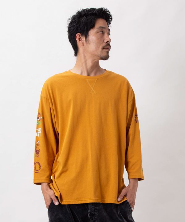 Indian Street Art Graphic Long Sleeve T-Shirt - Men