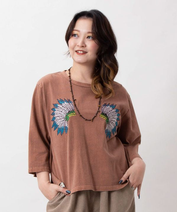 Vintage Style Embroidered T-Shirt