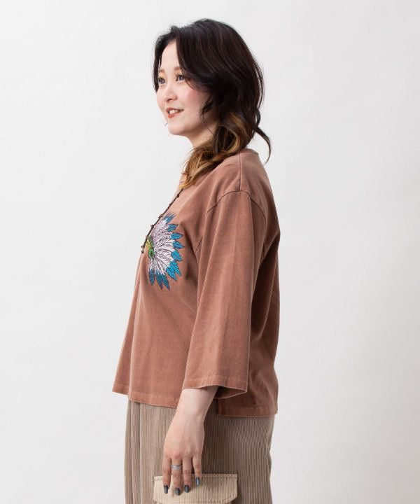 Vintage Style Embroidered T-Shirt