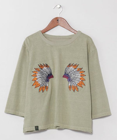 Vintage Style Embroidered T-Shirt