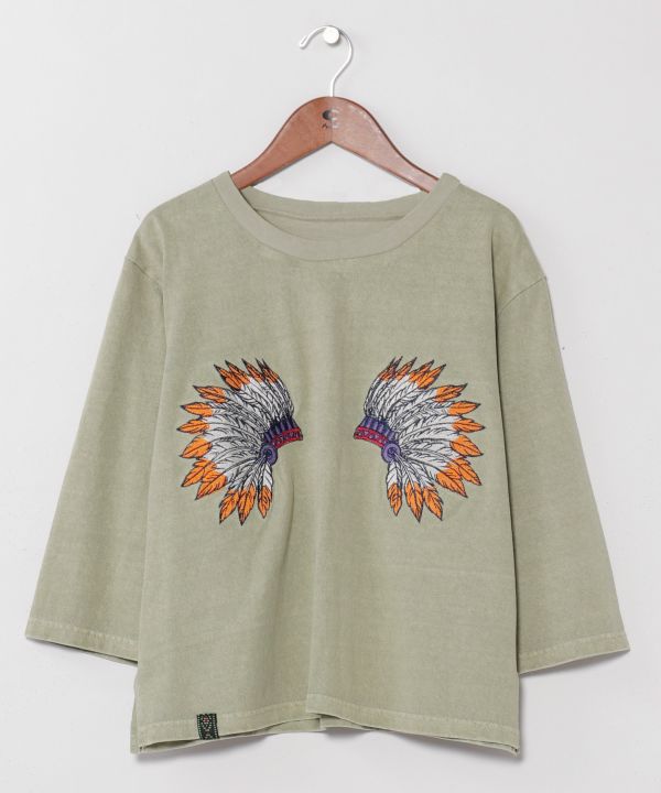 Vintage Style Embroidered T-Shirt