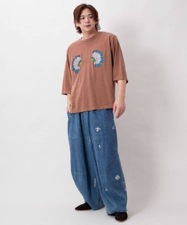 Vintage Style Embroidered T-Shirt for Men
