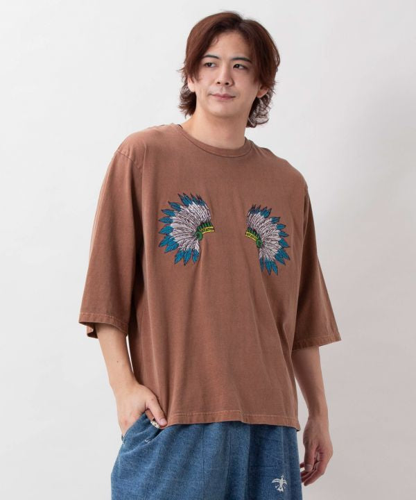 Vintage Style Embroidered T-Shirt for Men