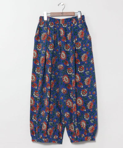 Curvy Balloon Pants - Indian Block Print Pattern by AMINA - Ametsuchi