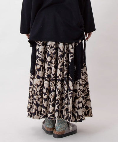 Indian Patchwork Cotton Skirt by AMINA - Ametsuchi