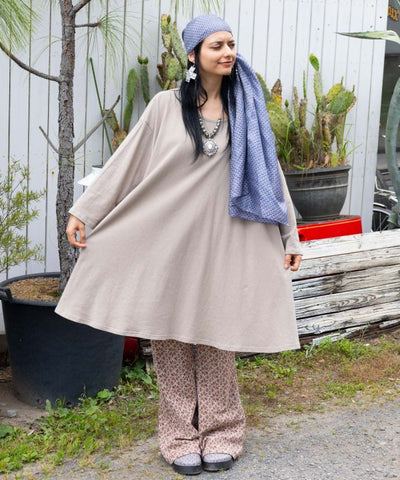 Effortless Indian Cotton Tunic by AMINA - Ametsuchi