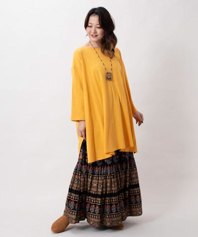 Effortless Indian Cotton Tunic by AMINA - Ametsuchi
