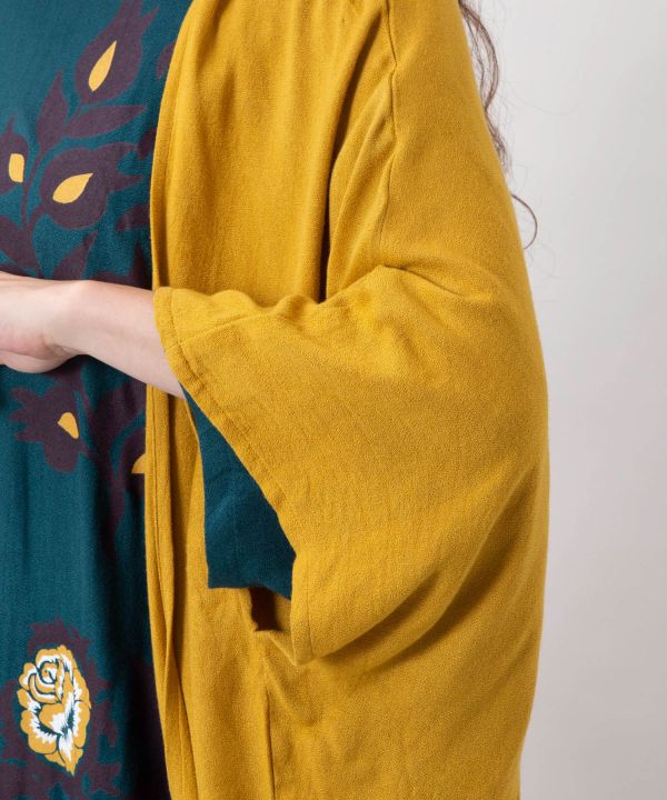 Uzbek Suzani Floral Dress Cardigan Set