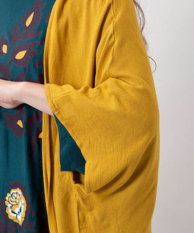 Uzbek Suzani Floral Dress Cardigan Set