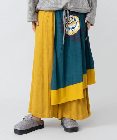 Suzani Floral Asymmetrical Pants