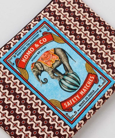 Retro Style Matchbox Print Pouch
