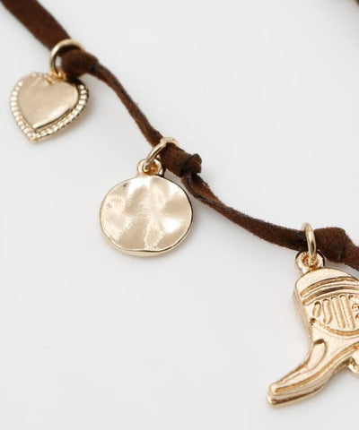 Eclectic Sun Heart Charm Necklace by AMINA - Ametsuchi
